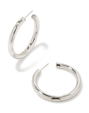 Kendra Scott Colette Large Hoop Earrings Silver