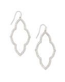 Kendra Scott Abbie Silver Open Frame Earrings