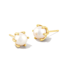 Kendra Scott Ashton Gold Pearl Stud Earrings