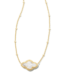 Kendra Scott Abbie Gold Pendant Necklace Ivory Mother-of-Pearl