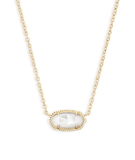 Kendra Scott Elisa Pendant Necklace Gold Ivory Mother of Pearl