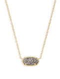 Kendra Scott Elisa Pendant Necklace Gold Platinum Drusy
