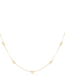 E Newton 17" Choker Simplicity Chain Gold Classic 4mm Gold