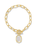 Kendra Scott Daphne Gold Link and Chain Bracelet Ivory Mother of Pearl
