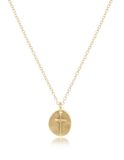 E Newton 16" Inspire Small Gold Charm Necklace