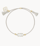 Kendra Scott Everlyne Silver Cord Friendship Bracelet Ivory Mother-of-Pearl