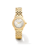 Kendra Scott Alex Gold Tone Stainless Steel 28mm Watch Ivory Mother-of-Pearl