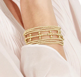 E Newton Signature Cross Sincerity Pattern 2.5 Bead Bracelet