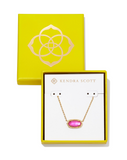 Kendra Scott Boxed Elisa Gold Pendant Necklace Azalea Illusion
