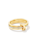 Kendra Scott TIA BAND RING 18K GOLD VERMEIL