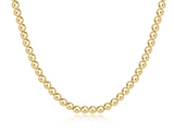 E Newton 17" Choker Classic Gold 5mm Bead