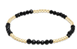 E Newton Blissful 2.5mm Faceted Onyx