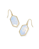 Kendra Scott Hallie Gold Drop Earrings Opalite Illusion
