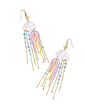 Kendra Scott Celeste Cloud Gold Statement Earrings Multi Mix