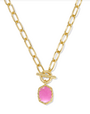 Kendra Scott Daphne Gold Link and Chain Necklace Azalea Illusion