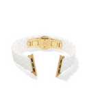 Kendra Scott Alex 5 Watch Band Gold White Ceramic