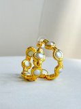 Easton Elle Paradise Pearl Hoops