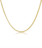 E Newton Herringbone Chain Gold Choker - 17"