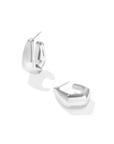 Kendra Scott Kaia Small Hoop Earrings Silver