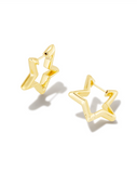 Kendra Scott Star Gold Huggie Earrings