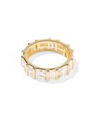 Kendra Scott Jamie Band Ring White Crystal