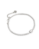 Kendra Scott Emilie Silver Tennis Bracelet Ivory Mother of Pearl