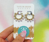 Taylor Shaye Haley Pearl Hoops