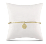 E Newton 2mm Bead Bracelet Be You Small Disc