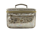 PurseN Classic Train Case Glimmer Leopard