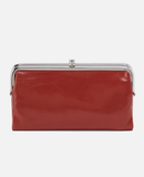 HOBO Lauren Clutch-Wallet Polished Leather Brick