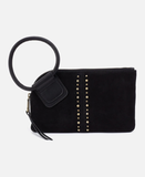 HOBO Sable Clutch Wristlet Suede Black