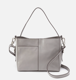 HOBO Render Small Crossbody Polished Leather Light Grey