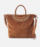 HOBO Maggie Satchel Suede Caramel