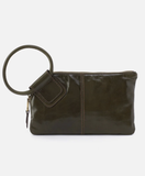 HOBO Sable Clutch Polished Leather Deep Moss