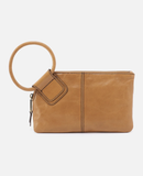 HOBO Sable Wristlet Polished Leather Natural
