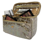 PurseN Classic Train Case Glimmer Leopard