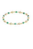 E Newton Dignity Sincerity 4mm Bracelet Green Onyx