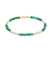 E Newton Blissful 2.5mm Bracelet Green Onyx