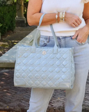 Shane Tote Dusty Blue Patent LQ