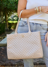 Caroline Hill Shane Tote Nude Patent SQ