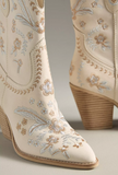 Dolce Vita Jessy Floral Boot Cream