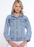 Multiples Pearl Studded Denim Jacket