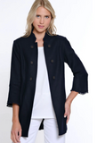 Multiples Double Button Lined Jacket Midnight