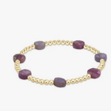 E Newton Admire Gold 3mm Ruby Bracelet