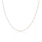E Newton 15" Choker Simplicity Gold Pearl 2mm