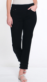 Multiples Triple Fringe Hem Jean Black