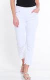 Multiples Triple Fringe Hem Jean White