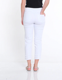 Multiples Triple Fringe Hem Jean White