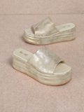 Harbor Platform Sandal Light Gold