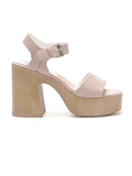 Wallis Chunky Platform Block Heel Sandal Nude